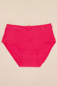 ASSORTED COLOR LACE TRIM PANTY-P2107 (12pc)