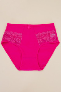 ASSORTED COLOR LACE TRIM PANTY-P2108 (12pc)