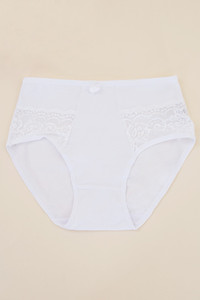 ASSORTED COLOR LACE TRIM PANTY-P2108 (12pc)