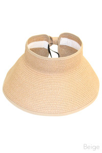 RIBBON ROLL UP VISOR HAT-LOH021