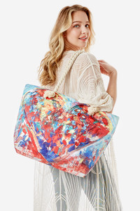 HEART BEACH TOTE BAG-LOA338