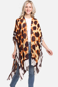 ANIMAL PRINT PATTERN COVER UP-JP2224