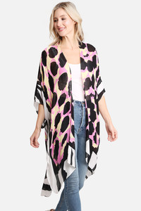ANIMAL PRINT PATTERN COVER UP-JP2224
