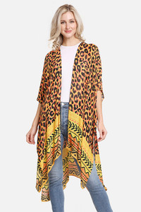 LEOPARD PATTERN PRINT COVER UP-JP2253