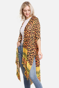 LEOPARD PATTERN PRINT COVER UP-JP2253