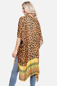 LEOPARD PATTERN PRINT COVER UP-JP2253