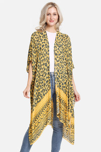 LEOPARD PATTERN PRINT COVER UP-JP2253