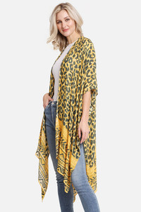 LEOPARD PATTERN PRINT COVER UP-JP2253