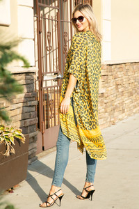 LEOPARD PATTERN PRINT COVER UP-JP2253
