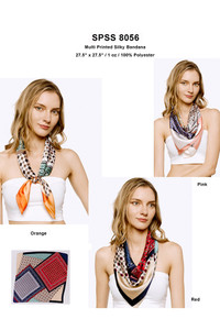 MULTI PATTERN PRINTED SILKY BANDANA-SPSS8056