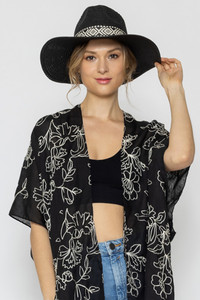 AZTEC BAND PANAMA HAT-BHP210056