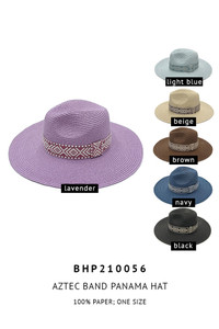 AZTEC BAND PANAMA HAT-BHP210056