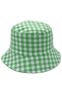 GINGHAM REVERSIBLE BUCKET HAT-BHU210140