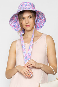 WATERCOLOR CHIN TIE BUCKET HAT-WHU210101