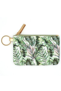 HAND DRAWN TROPICAL LEAVES ID WALLET-MB0146