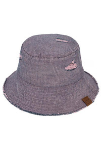 C.C STONE WASHED DENIM BUCKET HAT-BK-3920