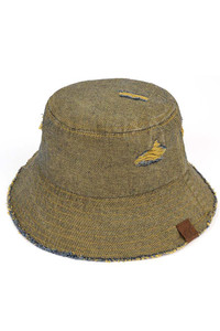 C.C STONE WASHED DENIM BUCKET HAT-BK-3920