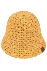 C.C SOLID KNIT BUCKET HAT-BK-3934