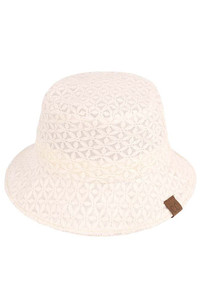 C.C LACE PATTERN BUCKET HAT-BK-3968