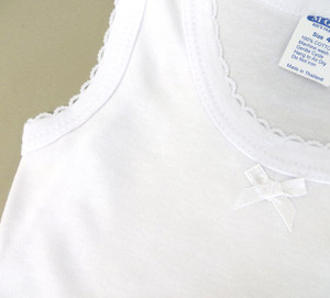 SOLID GIRL WHITE TANK TOP-3003WT (12pc)