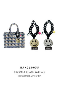 BIG SMILE CHARM CHAIN KEYCHAIN-BAK210035