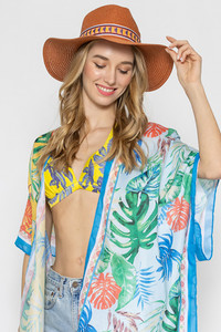 MULTI COLOR AZTEC BAND PANAMA HAT-BHP210060