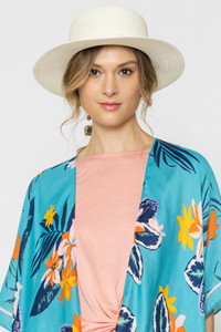 CHAIN ACCENT BOATER HAT-BHP210065