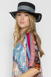 AZTEC BAND BOATER HAT-BHP210067
