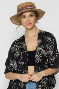 AZTEC BAND BOATER HAT-BHP210067