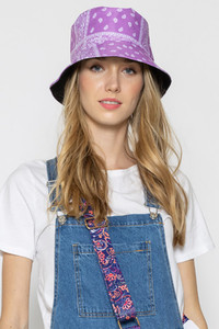 PAISLEY REVERSIBLE BUCKET HAT-WHU210093