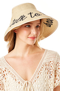 TAKE TO THE SAND ROLL UP PAPER VISOR HAT-LOH187