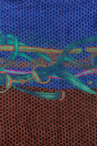 CHAIN BUCKLE PRINT INFINITY SCARF-SBE-389