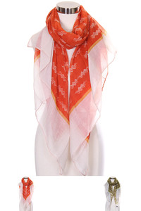 ZIG ZAG PATTERN OBLONG SCARF-SB-331
