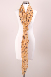 BIRD PATTERN PRINT SCARF-KD-031