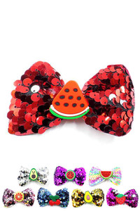 FRUIT HAIR BOW-EKD6849E (12pc)