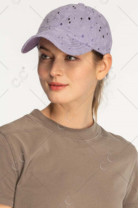 C.C EMBROIDERED FLORAL COTTON PONY CAP-BT-1016