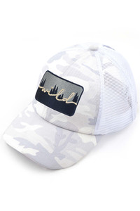 C.C WILD PATCH CRISS CROSS PONY CAP-MBT-7009