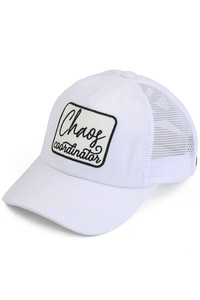 C.C CHAOS COORDINATOR PATCH PONY CAP-MBT-7010