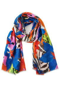 WATER COLOR FLORAL PRINT SCARF-WLL210165