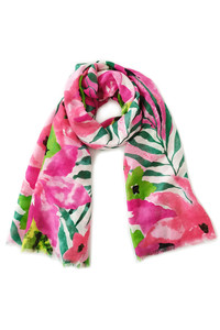 WATER COLOR FLORAL PRINT SCARF-WLL210165