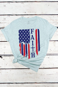 FAITH American Flag Graphic Tee