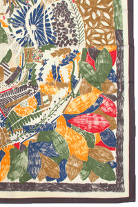 MULTI PRINT SILKY TWILL SCARF-BASC8017