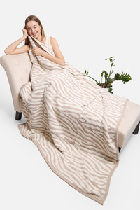 ZEBRA THROW 2 IN 1 BLANKET PILLOW-JCL2017
