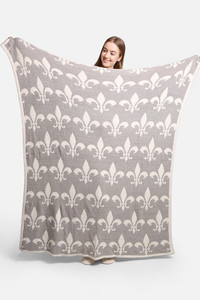 FLEUR-DE-LIS THROW BLANKET-JCL2004