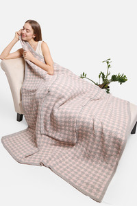 HOUNDSTOOTH THROW BLANKET PILLOW 2 IN 1-JCL2020