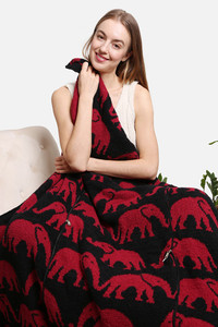 ELEPHANT THROW BLANKET PILLOW 2 IN 1-JCL2024
