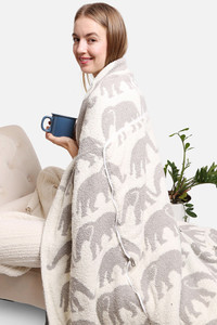 ELEPHANT THROW BLANKET PILLOW 2 IN 1-JCL2024
