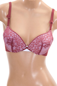 PUSH UP LACE CUPS UNDERWIRE BRA-6078 (6pc)