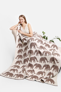 ELEPHANT THROW BLANKET-JCL2003
