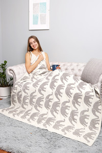 ELEPHANT THROW BLANKET-JCL2003